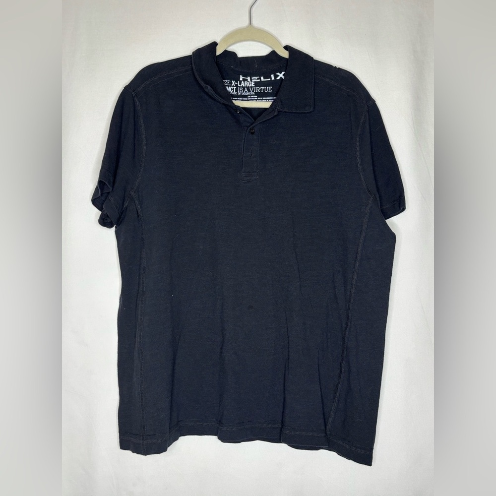 Helix Men's Dark Polo Shirt